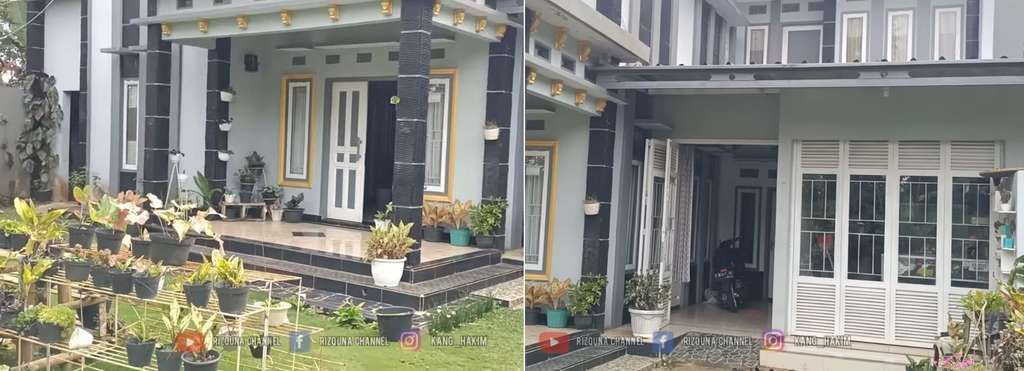 Rumah mewah terpencil tanpa tetangga.
