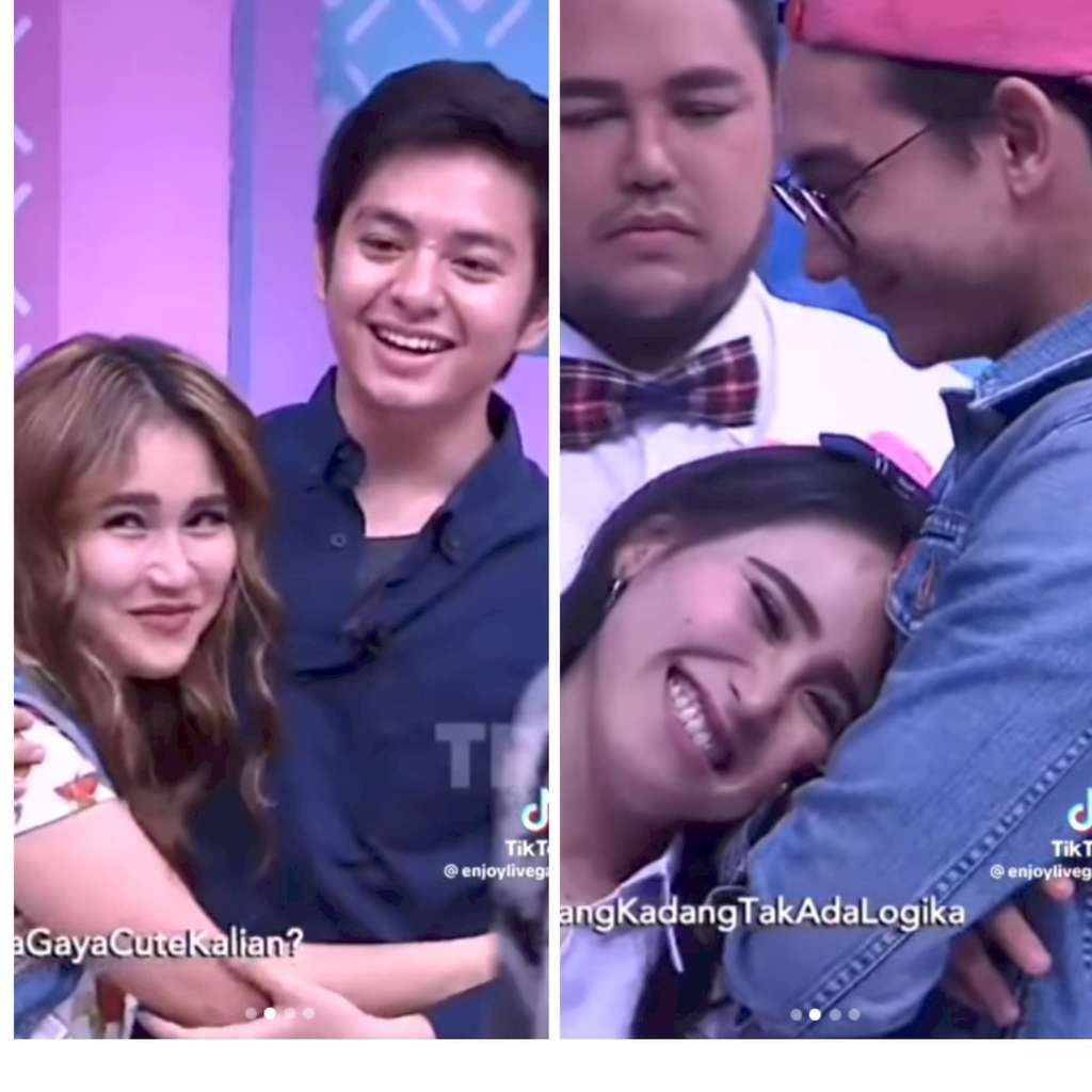 Ayu Ting Ting dipeluk aktor ganteng