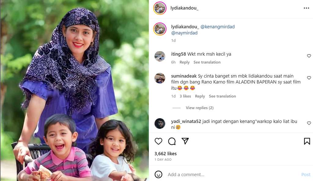 Unggahan Lydia Kandou