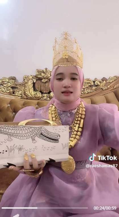 Viral Wanita Pamer Tas Harga Ratusan Juta, Penampilan Seperti Toko Emas Berjalan