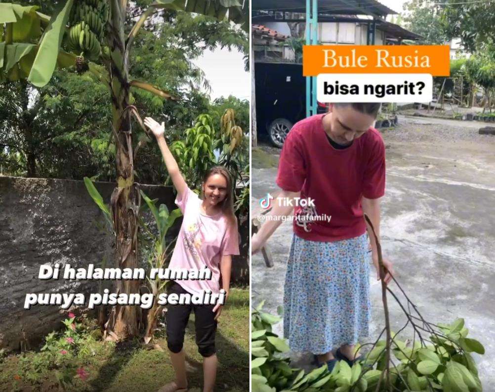 Wanita bule Rusia dibilang miskin.