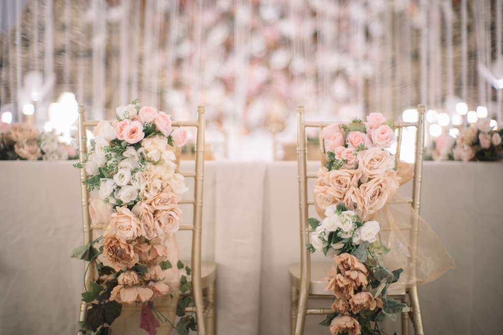 Bride & groom table chair