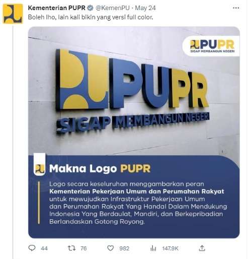 Bule di Bali Punya Tato Logo PUPR di Lengannya, Direspon Tak Terduga oleh Akun Resmi Kementerian