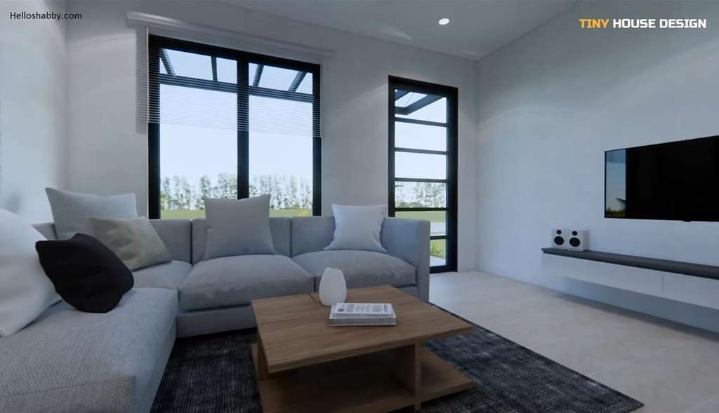 Desain rumah mungil di lahan sempit.