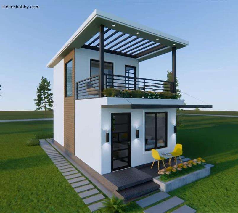 Desain rumah mungil di lahan sempit.