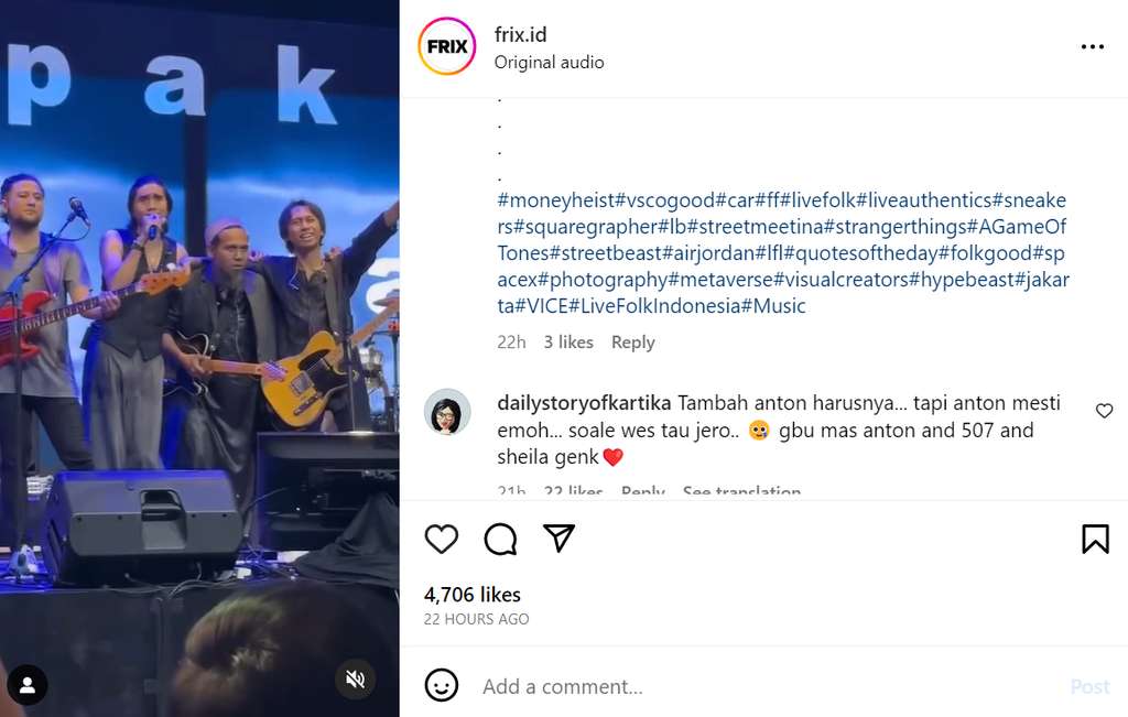 Sakti manggung bareng Sheila On 7 Sakti manggung bareng Sheila On 7