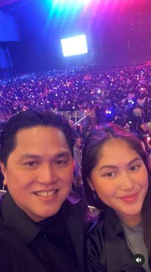 Keseruan Erick Thohir Temani Anaknya Nonton Konser Suga BTS, Langsung Ikutan Jadi ARMY