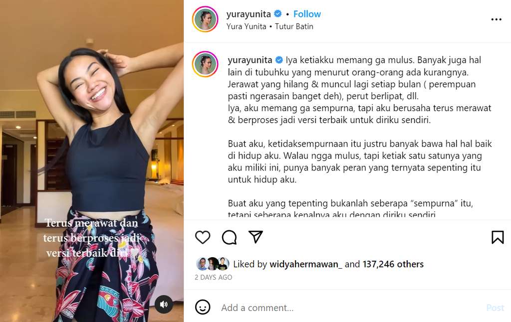 Unggahan Yura Yunita