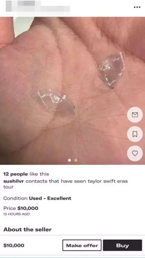 wanita jual softlens bekas nonton konser taylor swift