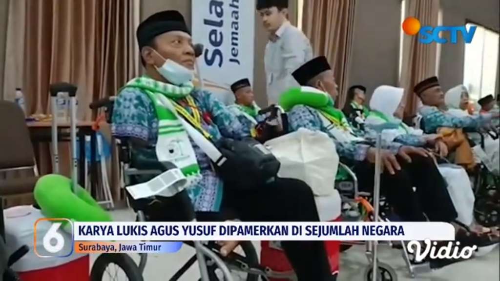 Kisah Agus Pelukis Difabel Asal Madiun, Berangkat Haji Hasil Menabung Belasan Tahun