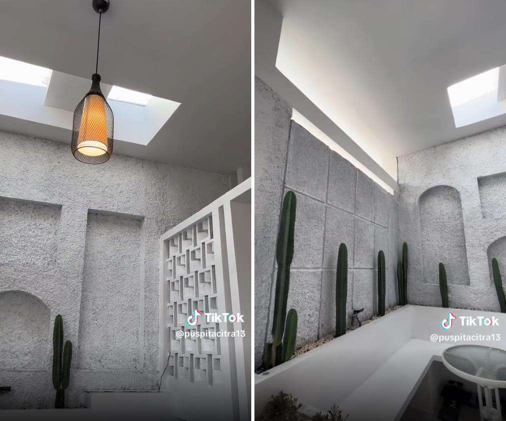 Rumah mungil 30/60 bergaya modern minimalis futuristik