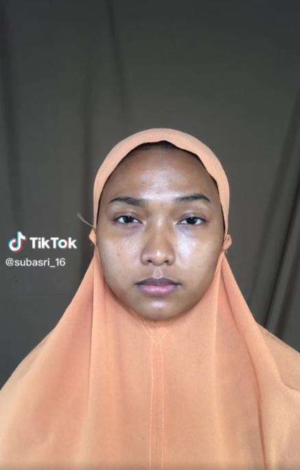 Transformasi wajah sawo matang jadi cantik glowing.