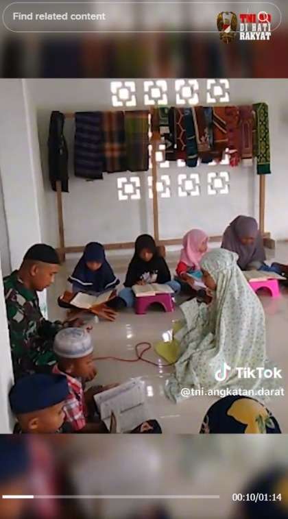 Kisah Serma Riadi, Prajurit TNI yang Mengabdi Sebagai Guru Ngaji, Ditangisi Anak-Anak saat Berpindah Tugas