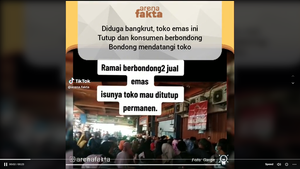 toko emas bangkrut