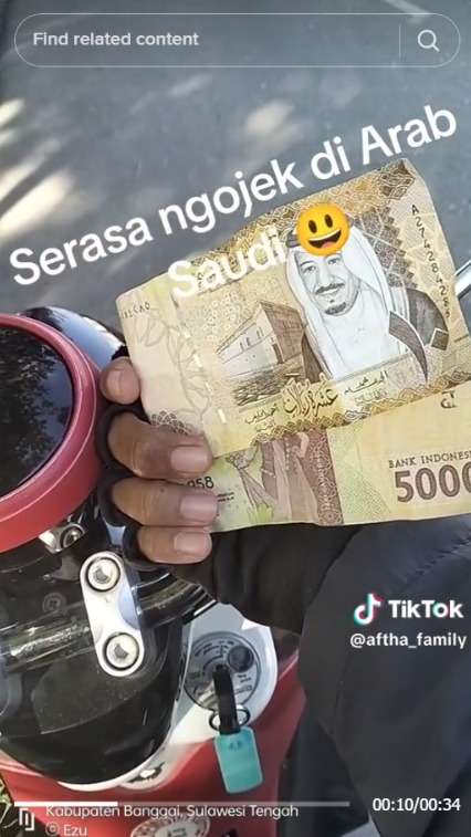 Penumpang Salah Bayar Pakai Riyal, Tukang Ojek Jadi Berasa Narik di Arab Saudi