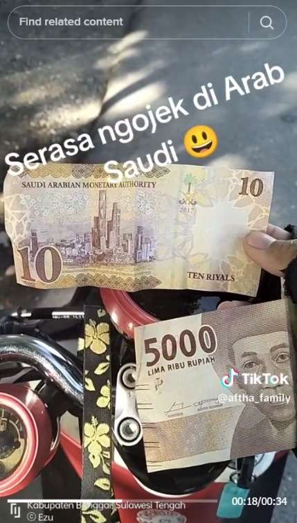 Penumpang Salah Bayar Pakai Riyal, Tukang Ojek Jadi Berasa Narik di Arab Saudi