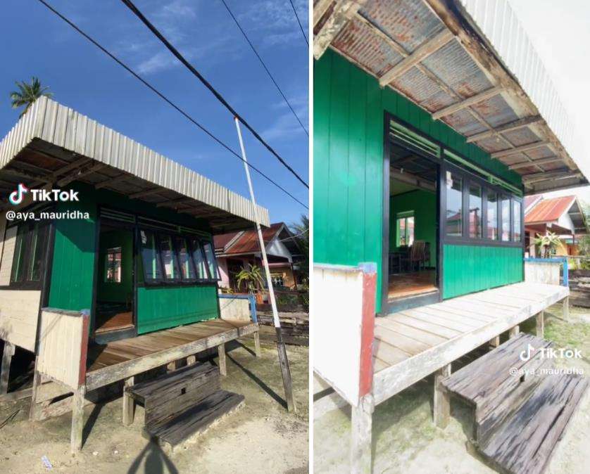 Rumah panggung sederhana yang bersih dan nyaman