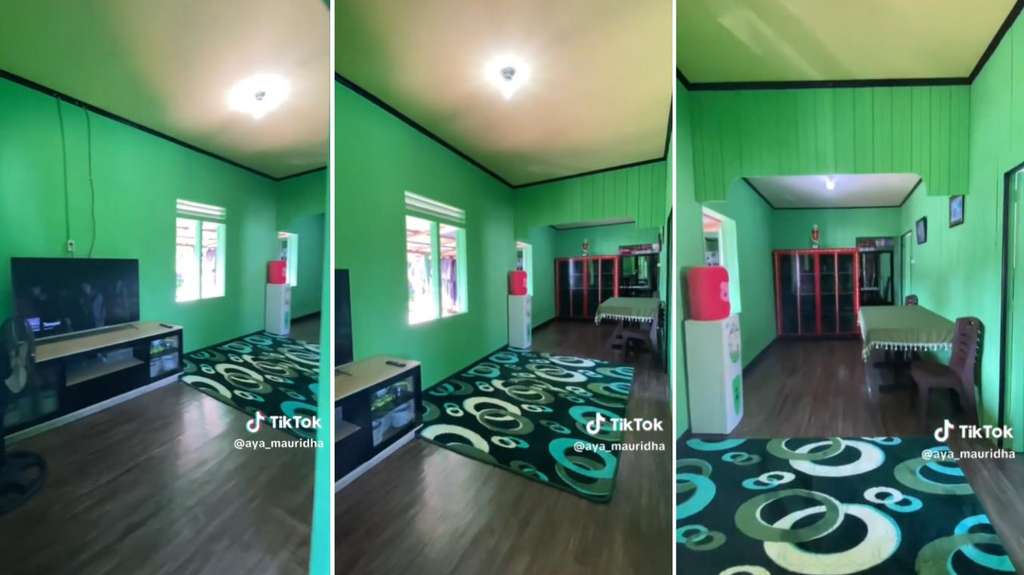 Rumah panggung sederhana yang bersih dan nyaman
