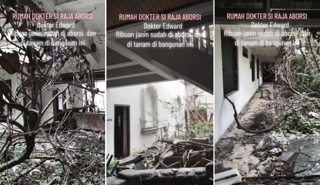 Suasana angker rumah dokter Edward Armando Si Raja Aborsi 2000 Bayi.