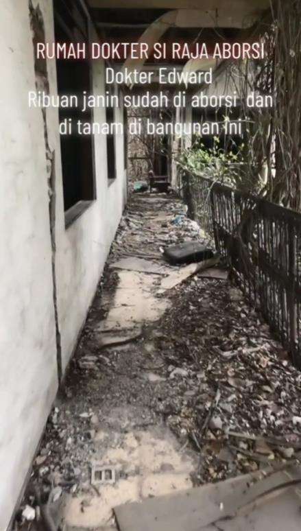 Suasana angker rumah dokter Edward Armando Si Raja Aborsi 2000 Bayi.