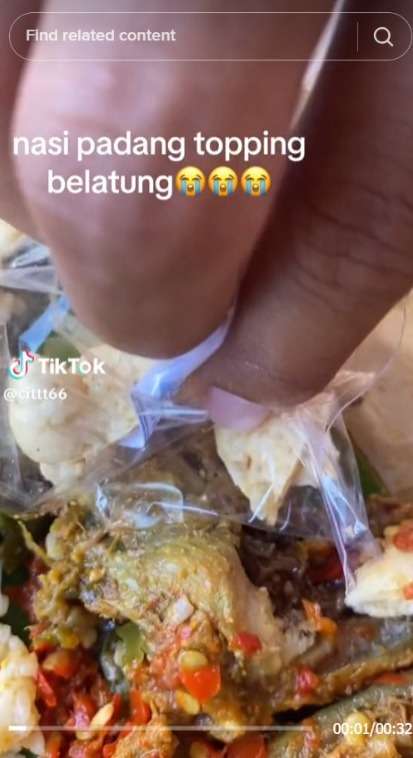 Sudah Hampir Habis, Wanita ini Baru Sadar Ada Benda ini Di Makanannya!