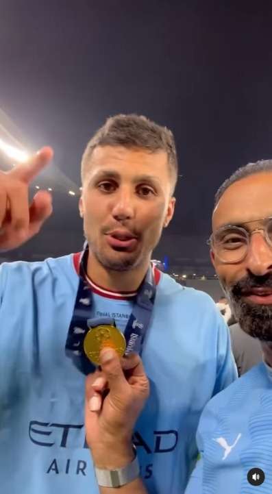Viral Pemain Manchester City Ucapkan Alhamdulillah Usai Menang Liga Champions