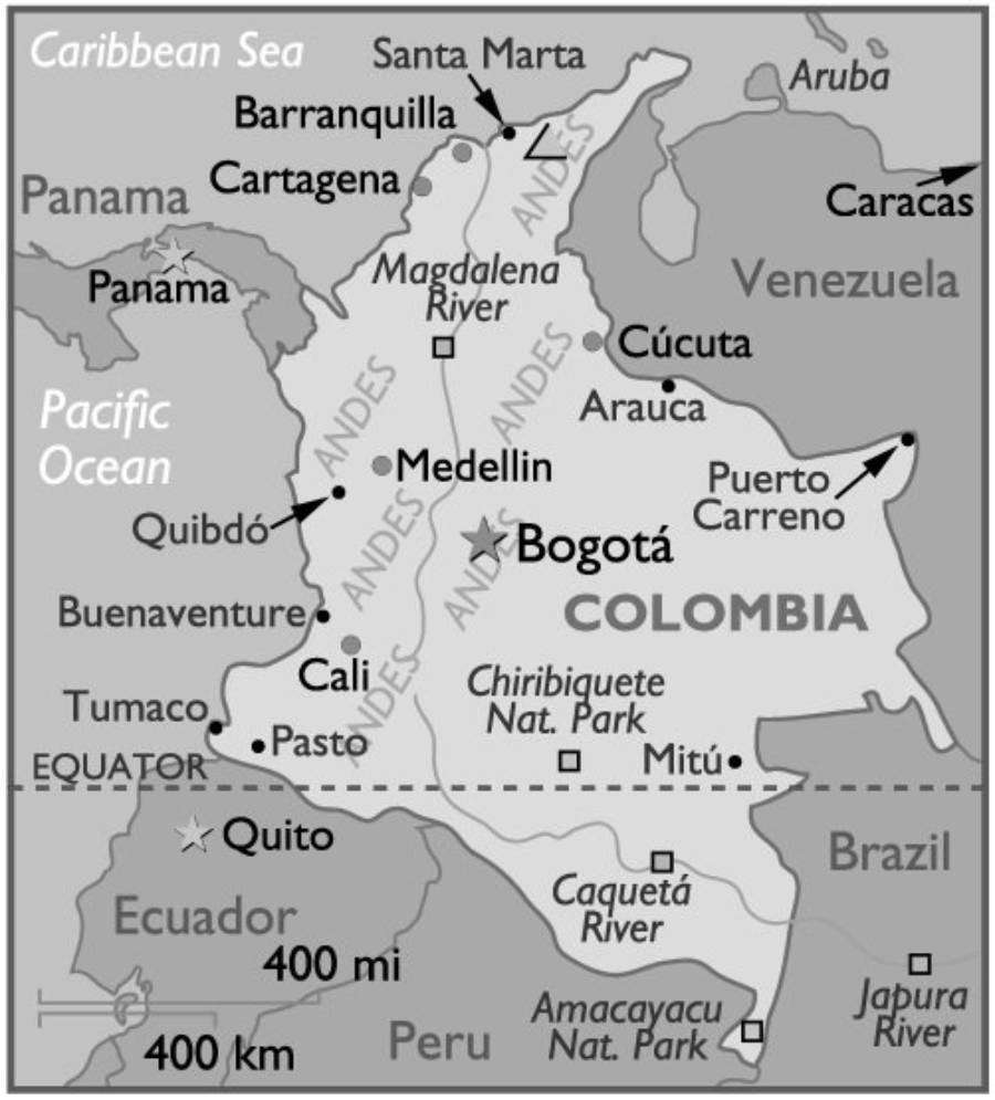 Peta Kolombia Peta Kolombia