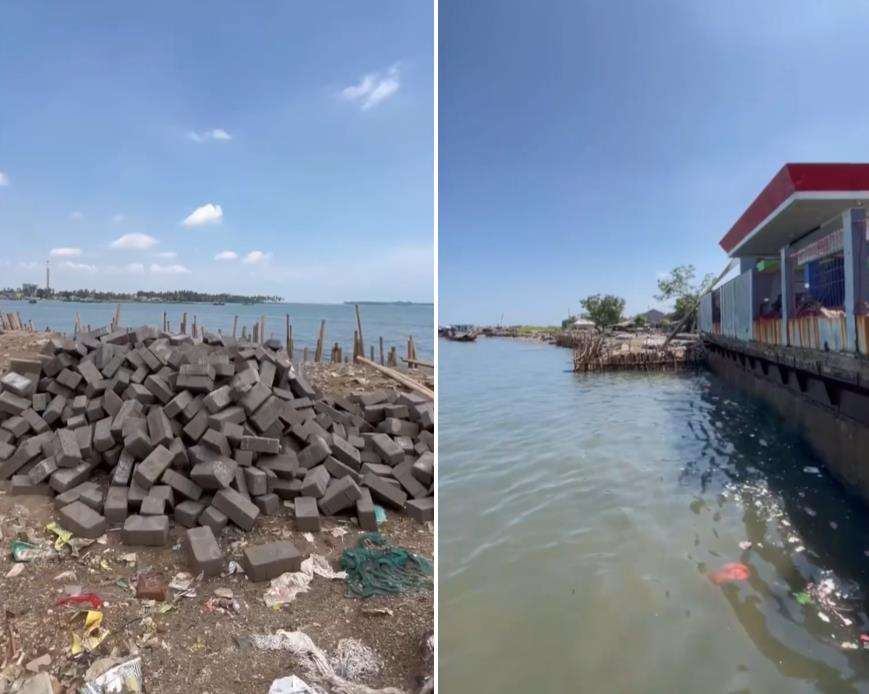 Pantai terkotor Indonesia.