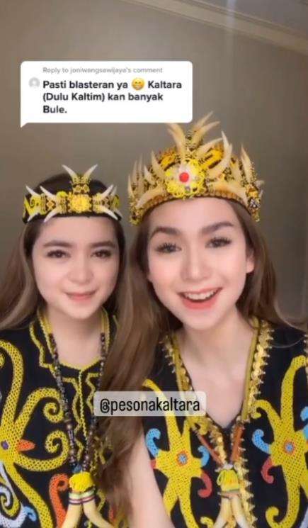 Pesona gadis Dayak yang cantik jelita.