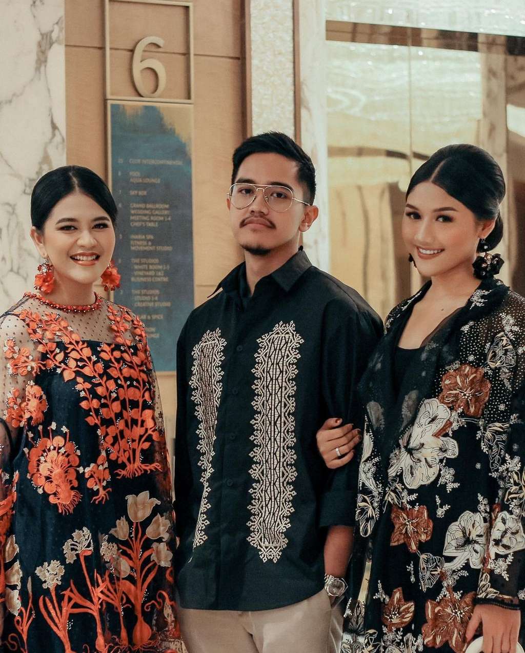 Erina Gudono, Kaesang, dan Kahiyang