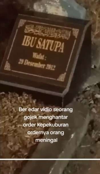 Ojek Online Dapat Orderan ke Kuburan, Nama di Aplikasi sama dengan Batu Nisannya