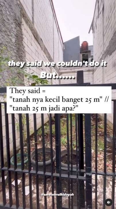 Diragukan Banyak Orang, Wanita ini Bangun Rumah Mungil yang Nyaman Meski di Tanah Seluas 25 Meter