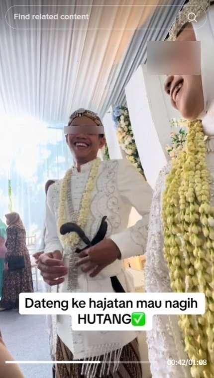 Viral Tamu Datang Kondangan Buat Nagih Utang ke Pengantin, Ekspresi Bahagianya Langsung Berubah