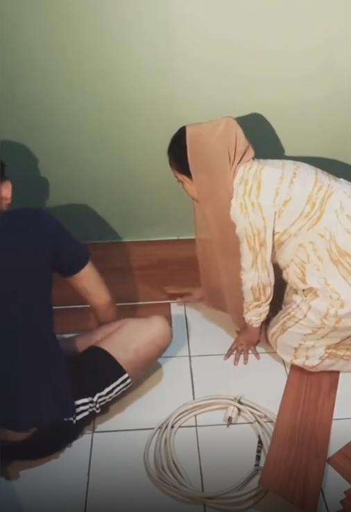 Transformasi rumah kontrakan jadi estetik dan elegan.