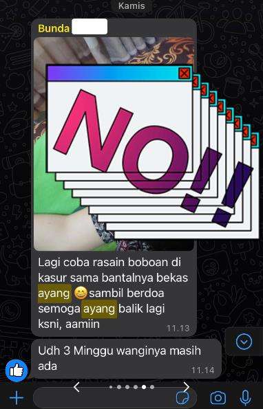 Ibu kos rasa pacar.