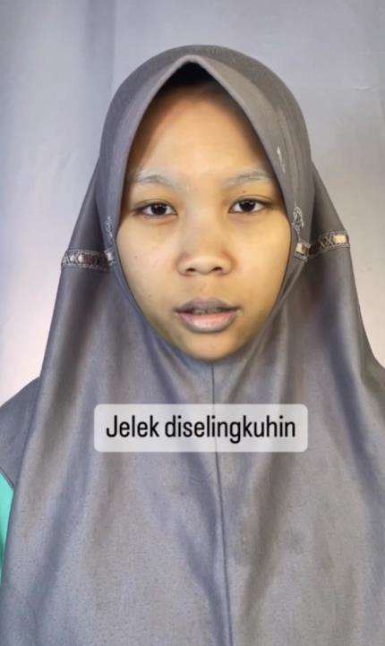 Transformasi makeup dari cupu jadi cantik maksimal.