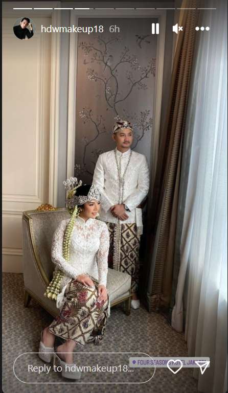 Potret pernikahan Angga Wijaya dan istrinya Anna