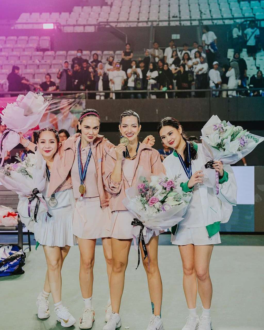 luna maya nia ramadhani menang lagi-lagi tenis