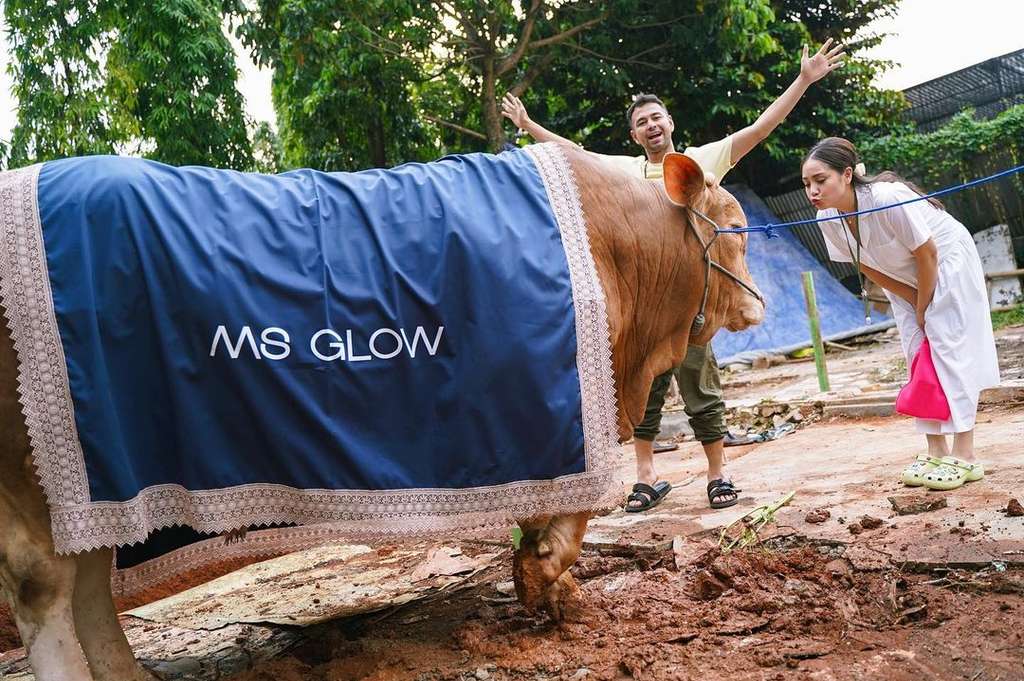 Raffi Ahmad bersama Nagita  (foto : @raffinagita1717)