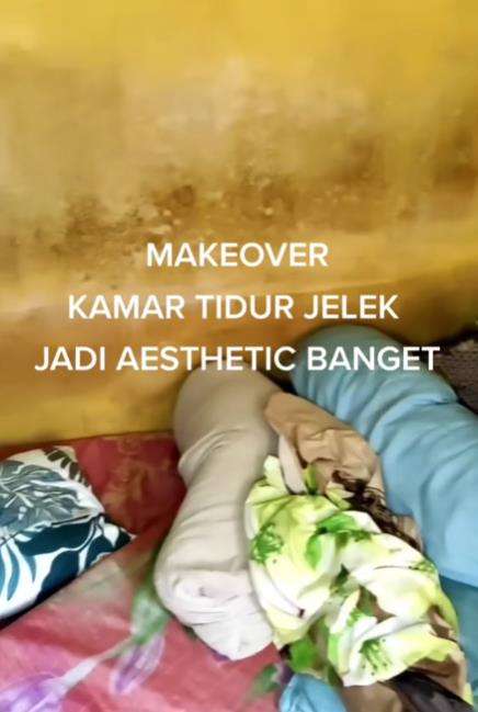 Makeover kamar kumuh dan jorok jadi cantik estetik.
