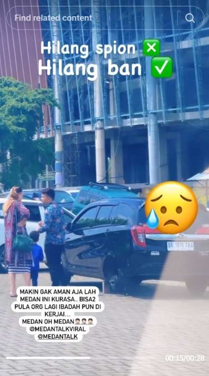 Bukan Lagi Spion, Aksi Maling Nyuri Onderdil Mobil ini Diluar Nalar