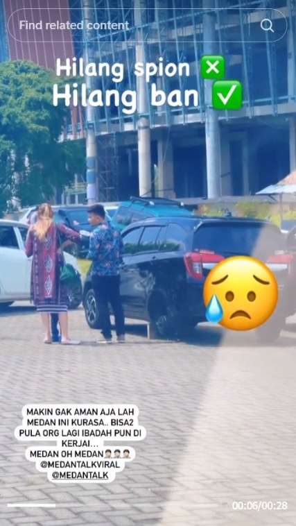 Bukan Lagi Spion, Aksi Maling Nyuri Onderdil Mobil ini Diluar Nalar