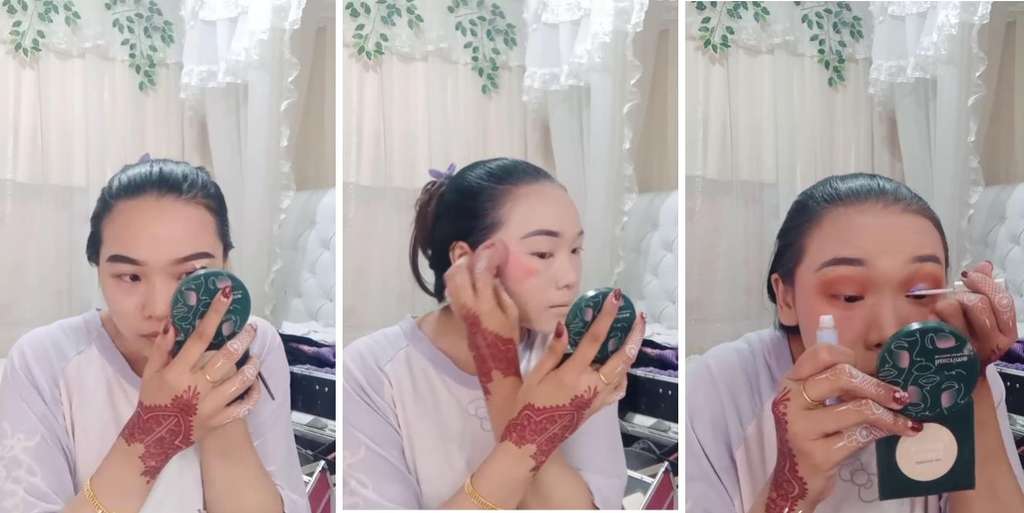 Wanita ini makeup sendiri di hari pernikahannya, hasilnya mirip idol K-Pop.