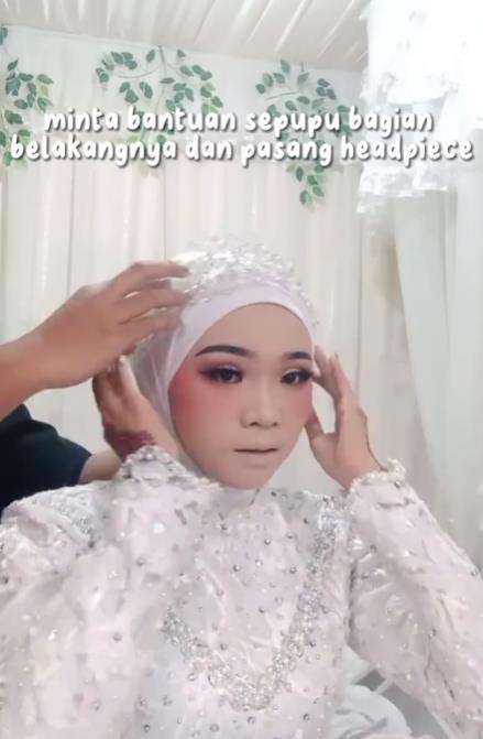 Wanita ini makeup sendiri di hari pernikahannya, hasilnya mirip idol K-Pop.