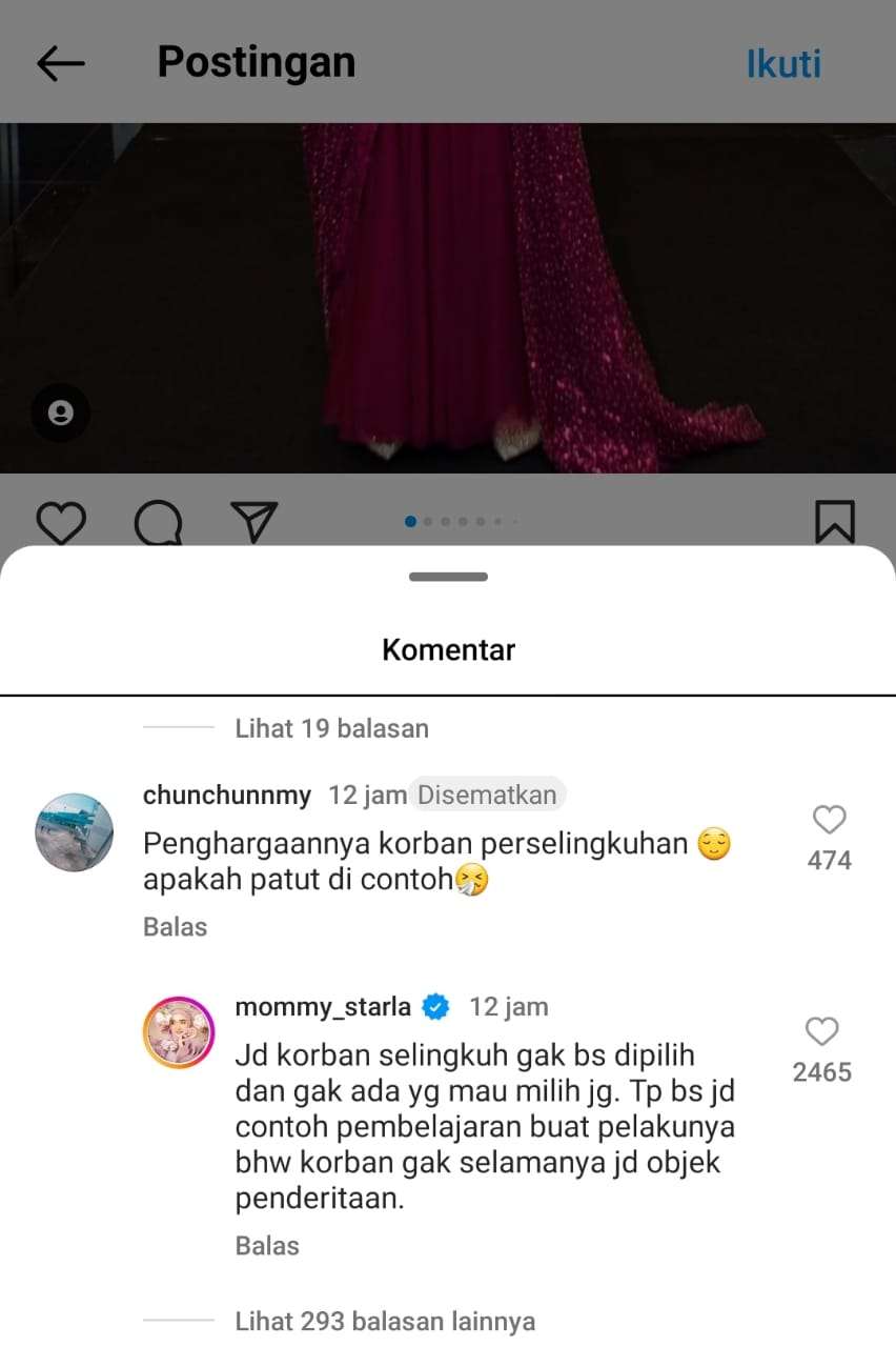 Jawaban Inara Rusli