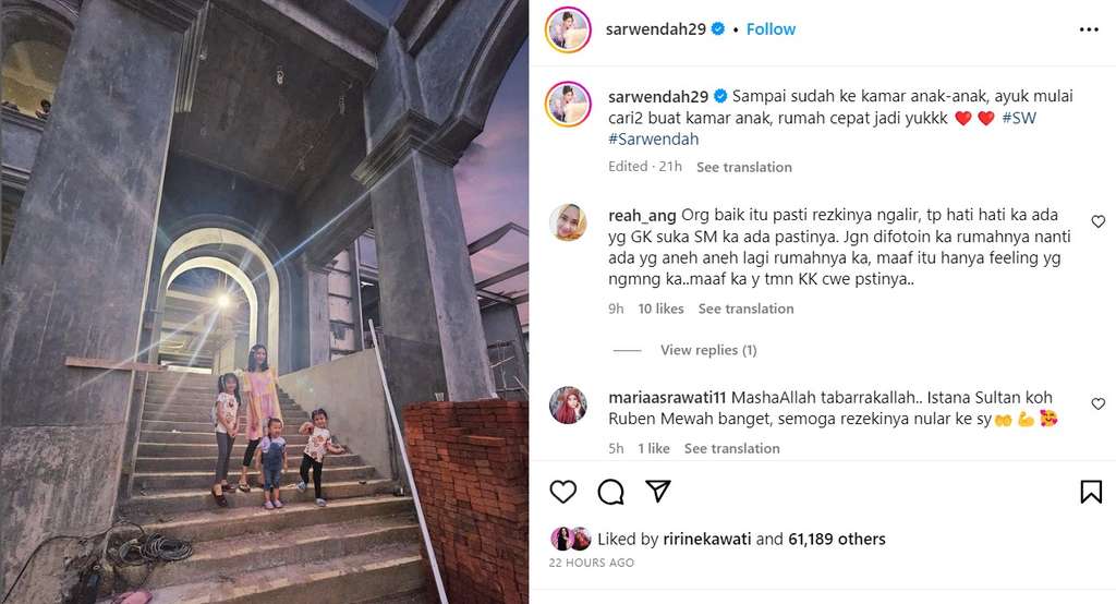 Calon Rumah baru Sarwendah dan Ruben