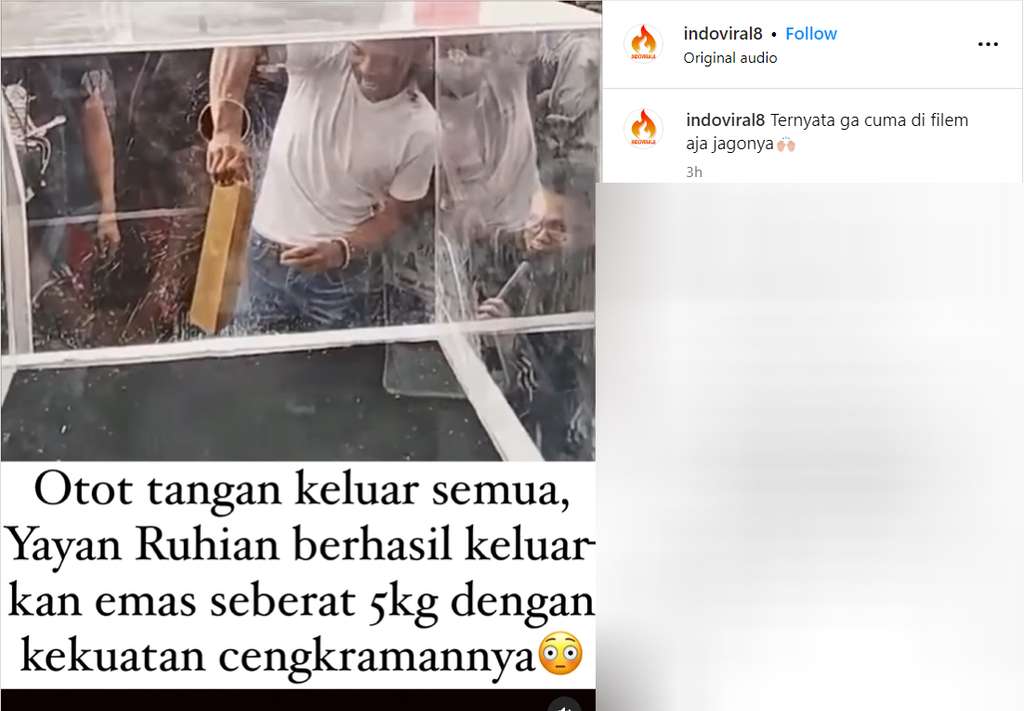 Yayan Ruhian berhasl keluarkan 5 kg