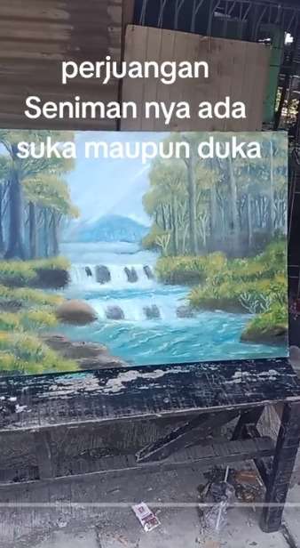 Cerita Pilu Seniman Lukis, Pesanan Tak Jadi Dibeli Padahal Sudah Rampung, Cuma Dibayar Ongkos Catnya Saja