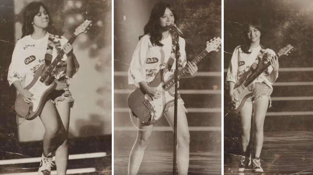 Zee JKT48 tampak mengasuh putrinya di sebuah restoran.