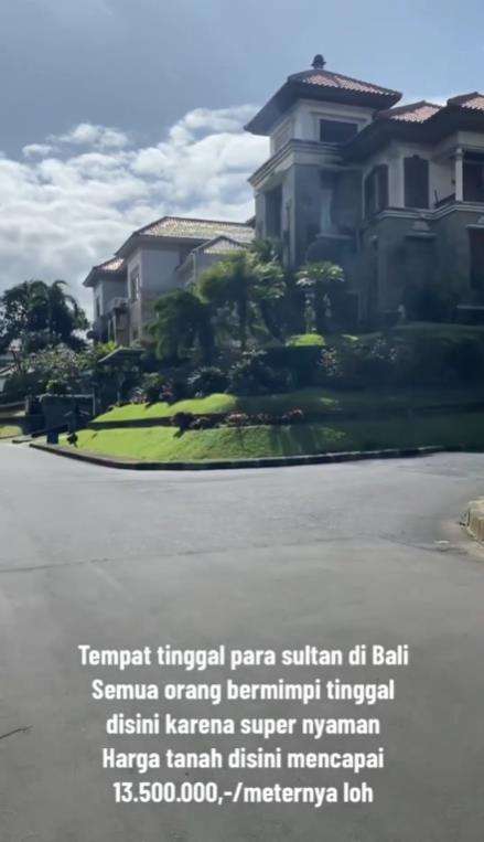 Penampakan perumahan elit para 'sultan' di Bali.